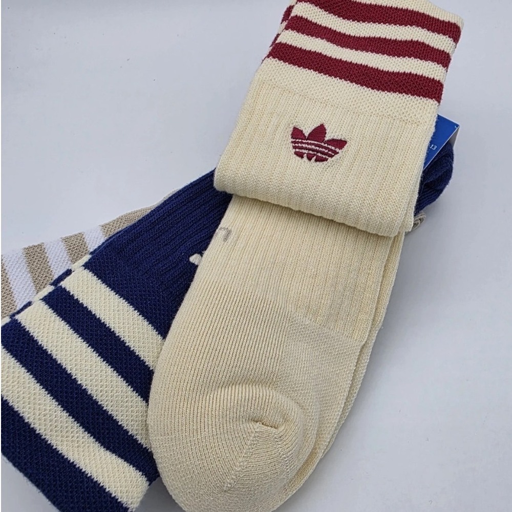 Adidas Crew Socks Unisex L Multicolor Excellence Cushioned Arch Compressio 3 Prs - Picture 2 of 8